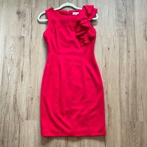 Sexy Red Calvin Klein Dress ~~ Size 2